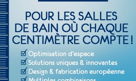 nouvelle gamme gain de place, gamme gain de place, produits nano planetebain, petite salle de bains