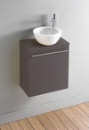 meuble lave-mains taupe