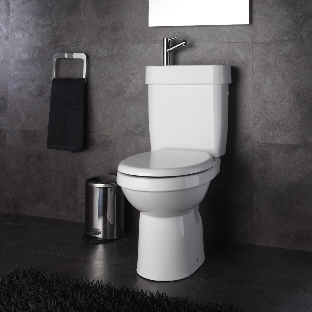 Pack WC avec lave-mains intégrés sortie verticale