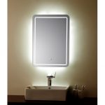 miroir avec LED sensitive 70x50 cm