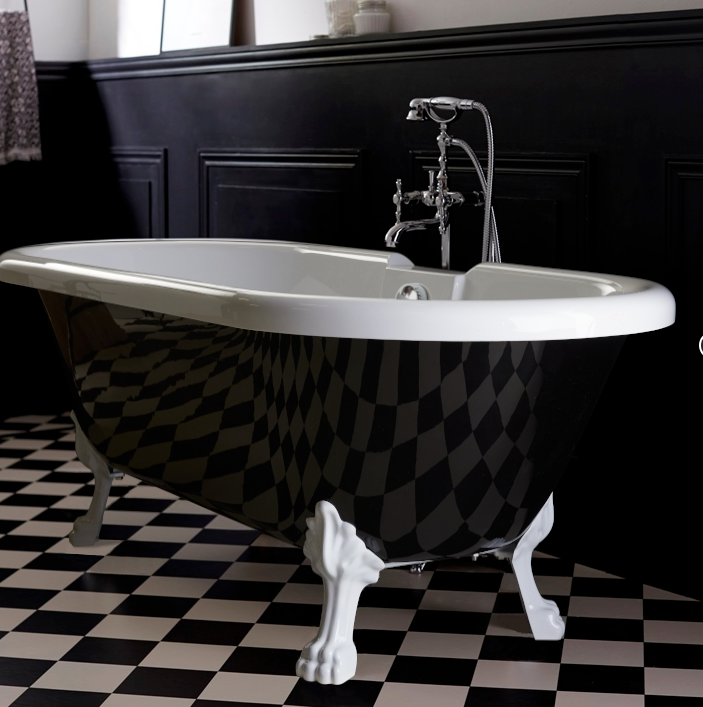 Baignoire îlot design retro 