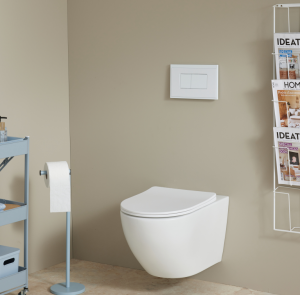 cuvette blanche pour wc suspendu