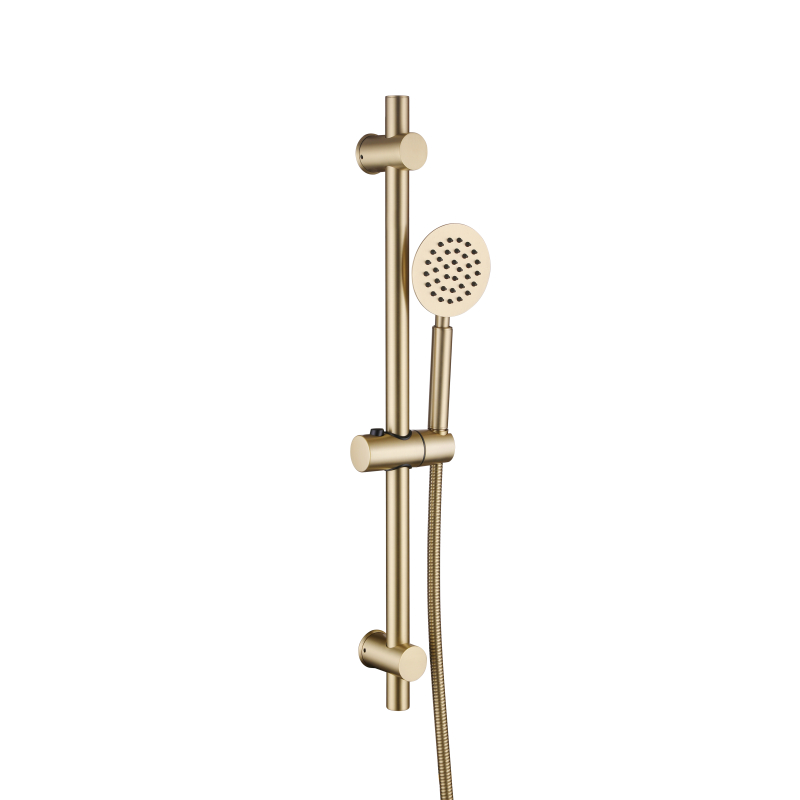 barre de douche en inox doré