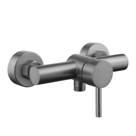 mitigeur douche en inox couleur métal