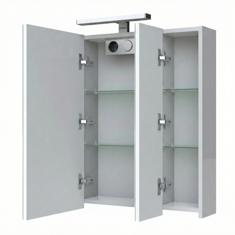 Armoire 3 portes avec éclairage LED