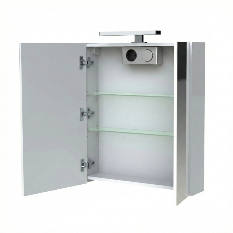 Armoire de toilette 60cm 2 portes avec LED gamme Juno 2