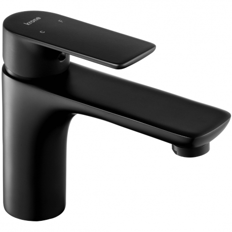 Robinet mitigeur lavabo noir 