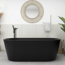 Baignoire îlot noir 170x80