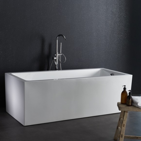 Baignoire rectangulaire îlot blanche 