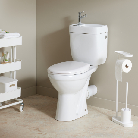cuvette haute wc surélevé avec lave mains