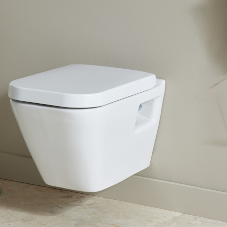 Cuvette haute WC suspendu rectangulaire