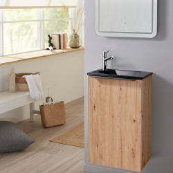 Meuble lave main chêne 