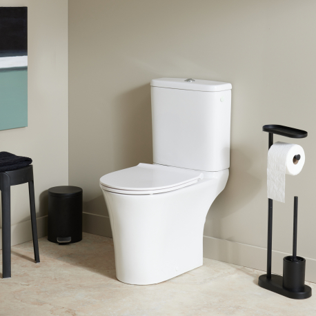 wc gain de place à poser blanc