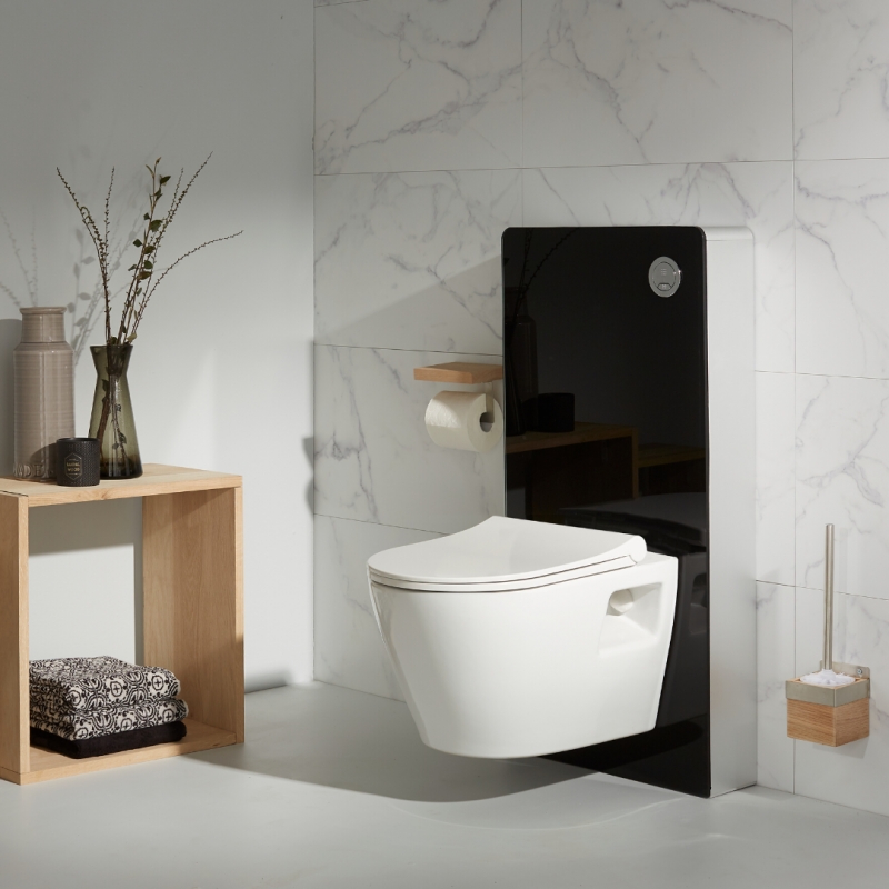 wc suspendu faible profondeur gain de place 48 cm blanc