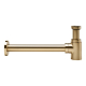 Siphon de lavabo en laiton doré brossé
