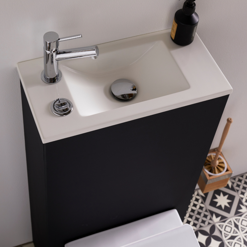 wc suspendu avec lave mains integré cuvette gain de place