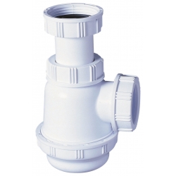 siphon de lavabo en ABS blanc 