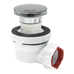 siphon gain de place pour lavabo en laiton chromé 